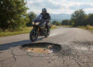 Who Is Liable for Motorcycle Accidents Caused by Potholes in California?
